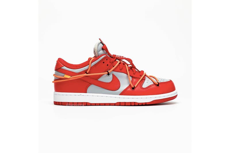 率先預覽 Off-White™ x Nike Dunk Low 最新聯乘配色「University Red」