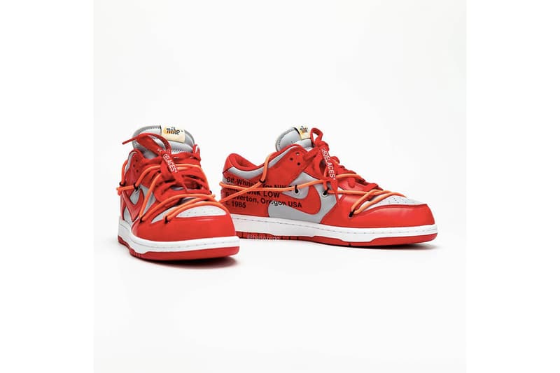 率先預覽 Off-White™ x Nike Dunk Low 最新聯乘配色「University Red」