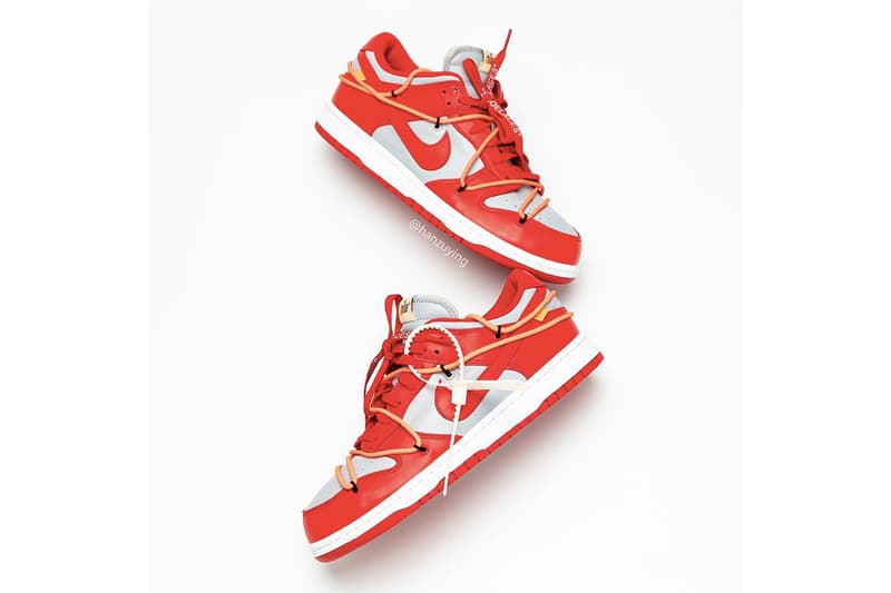 率先預覽 Off-White™ x Nike Dunk Low 最新聯乘配色「University Red」