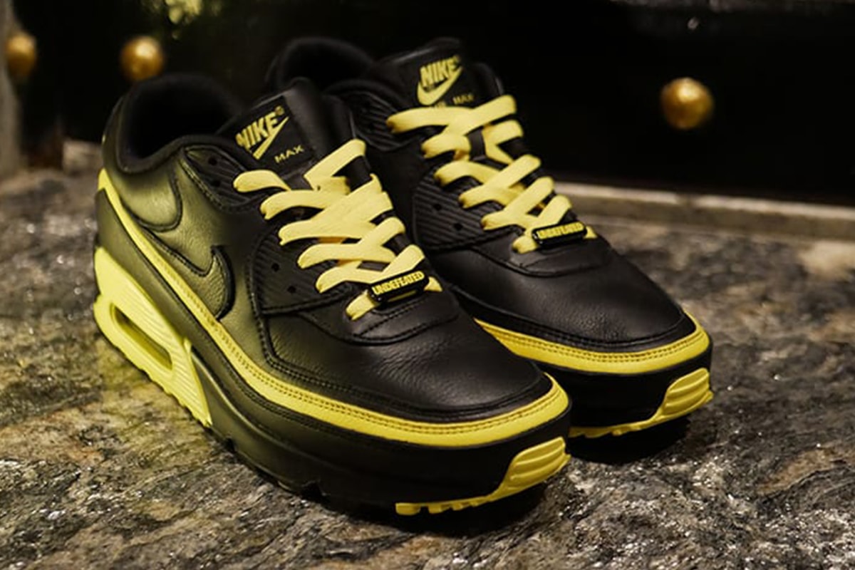 近賞 UNDEFEATED x Nike Air Max 90 全新配色「Optic Yellow」鞋款