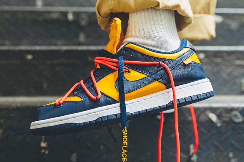 近賞 Off-White™ x Nike Dunk Low 全新「Michigan」配色高清上腳圖輯