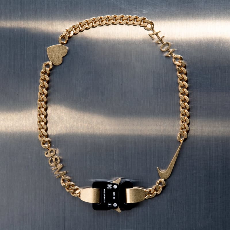 1017 ALYX 9SM 人氣飾品 Swoosh Hero Chain 上架發售