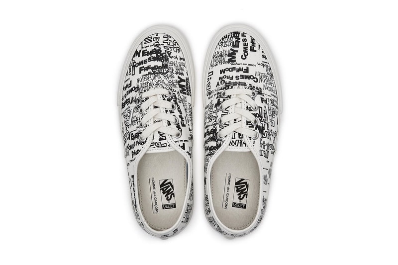 COMME des GARÇONS  x Vans 再度迎來白色版本 Authentic 聯乘鞋款