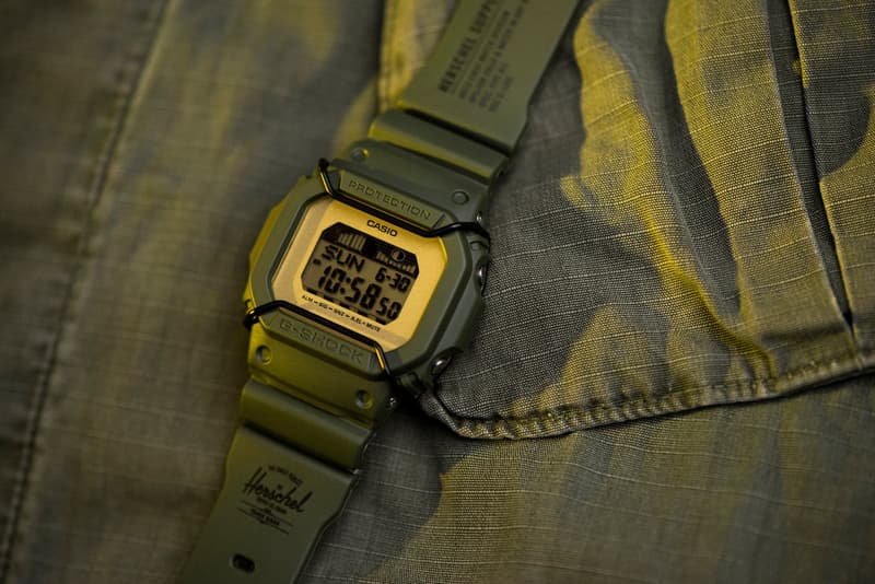 Herschel Supply Co. 與 G-Shock 攜手打造軍事風別注 GLX5600 手錶