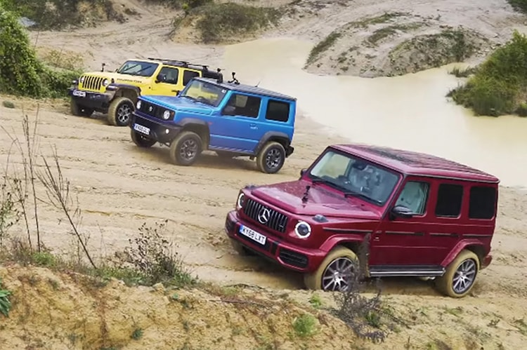 Mercedes-AMG G63、Suzuki Jimny 和 Jeep Wrangler 展開山路 Drag Race 對決