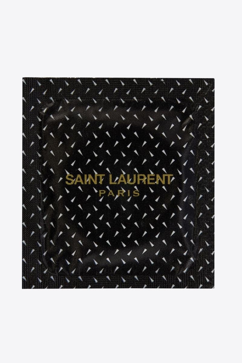 Saint Laurent 推出要價 €2 歐元之別注避孕套系列