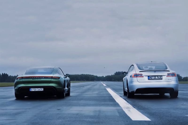 真實「電競」－Tesla Model S P100D vs Porsche Taycan Turbo S 最速電車之加速對決