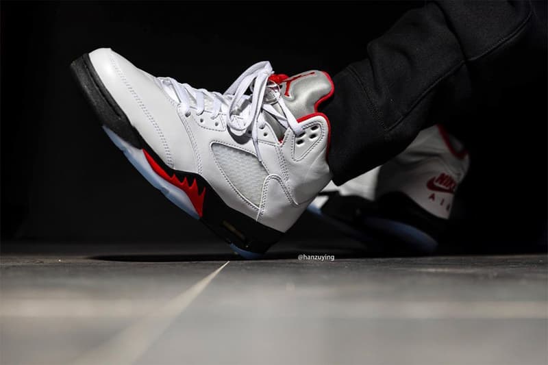 率先近賞 Air Jordan 5 OG 經典配色「Fire Red」上腳圖輯