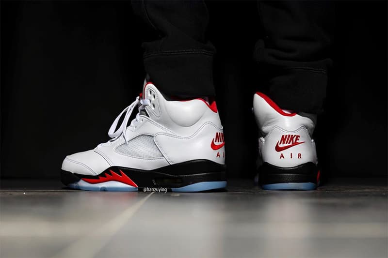 率先近賞 Air Jordan 5 OG 經典配色「Fire Red」上腳圖輯