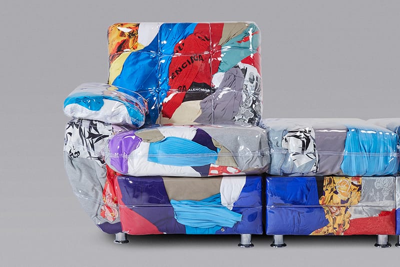 廢物利用 - Balenciaga 攜手 Harry Nuriev 打造「瑕疵服飾沙發」