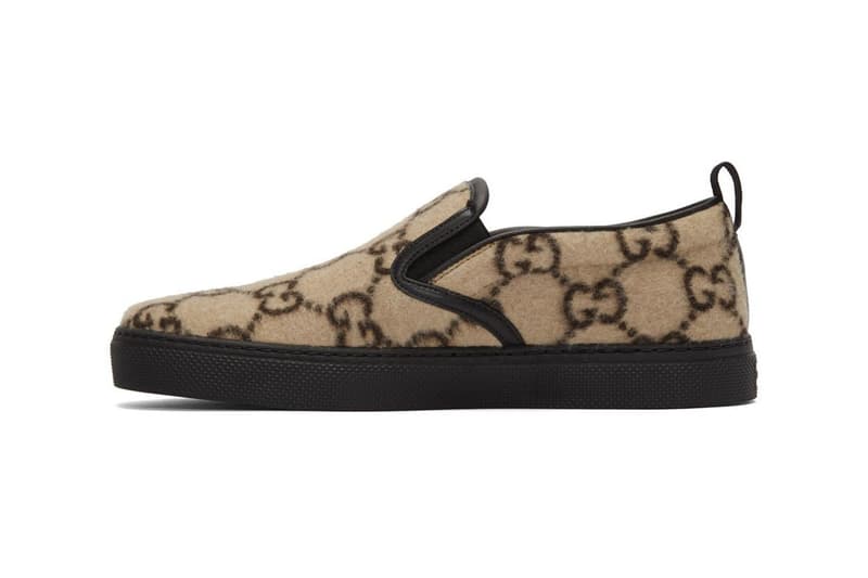 奢華懶人着用-Gucci 標誌性圖樣羊毛鞋新登場
