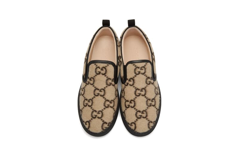 奢華懶人着用-Gucci 標誌性圖樣羊毛鞋新登場
