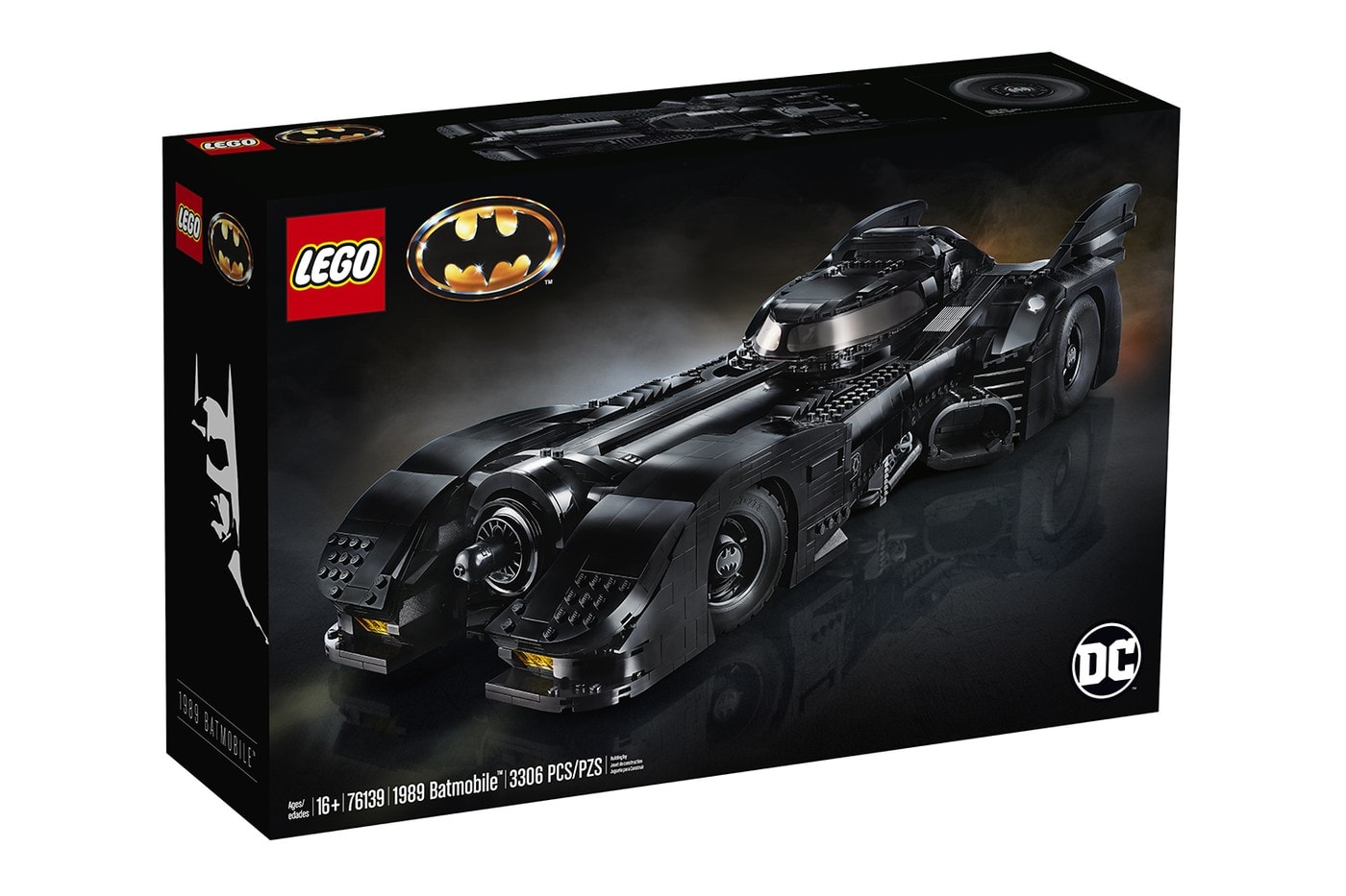 細節還原 − LEGO 推出長達 60 公分之 1989 年《Batman》蝙蝠車積木模型