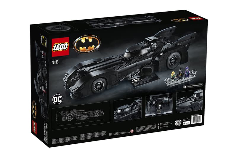 細節還原 − LEGO 推出長達 60 公分之 1989 年《Batman》蝙蝠車積木模型