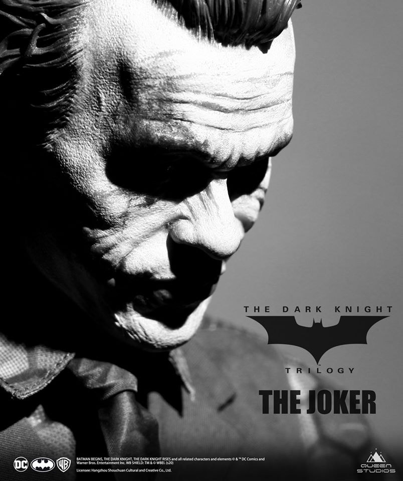 Queen Studios 打造《The Dark Knight》版本「小丑 Joker」1:3 比例珍藏人偶