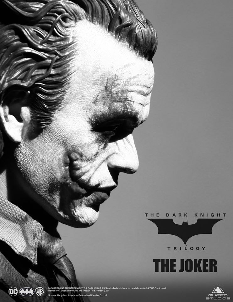 Queen Studios 打造《The Dark Knight》版本「小丑 Joker」1:3 比例珍藏人偶