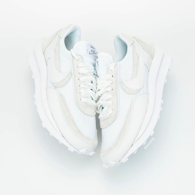 近賞 sacai x Nike LDWaffle 最新全白配色完整面貌