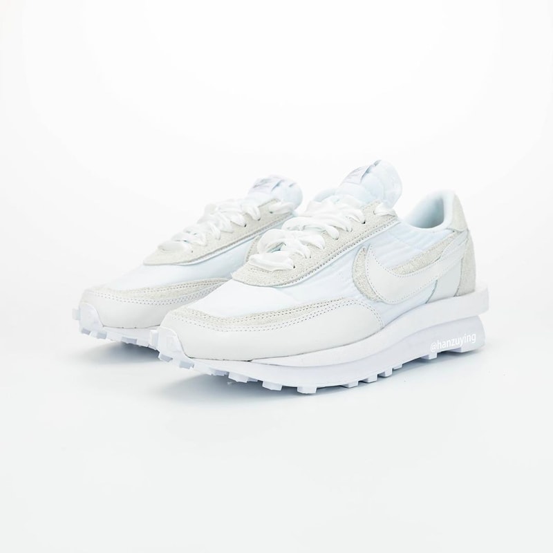 近賞 sacai x Nike LDWaffle 最新全白配色完整面貌