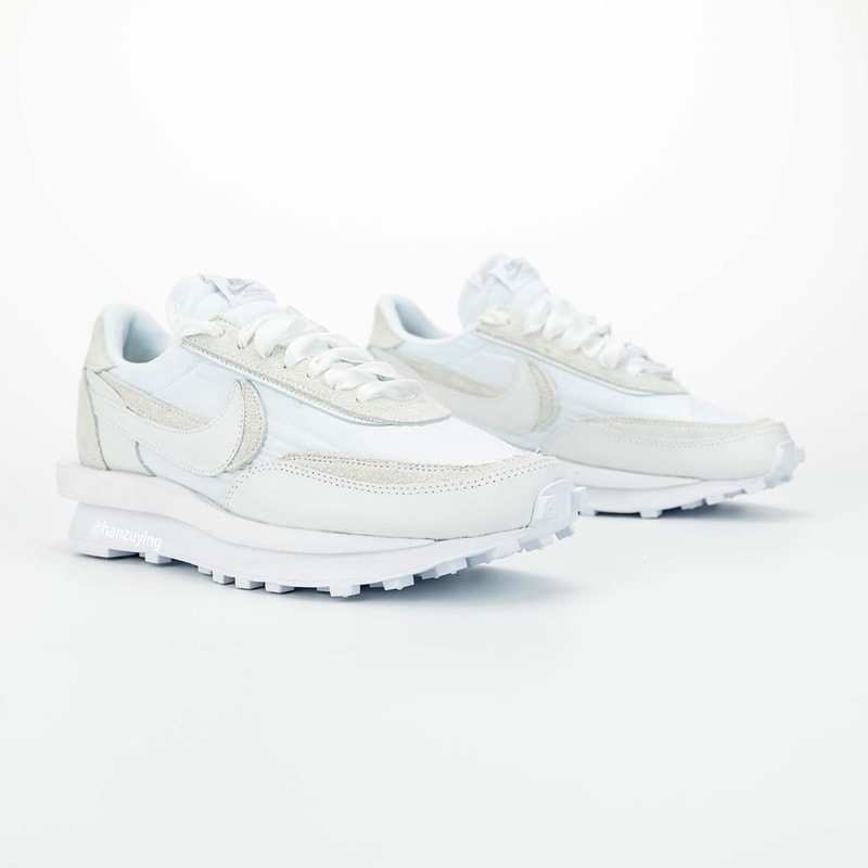 近賞 sacai x Nike LDWaffle 最新全白配色完整面貌