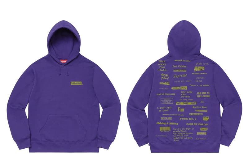 Supreme 2019 秋冬系列第 11 週入手指南