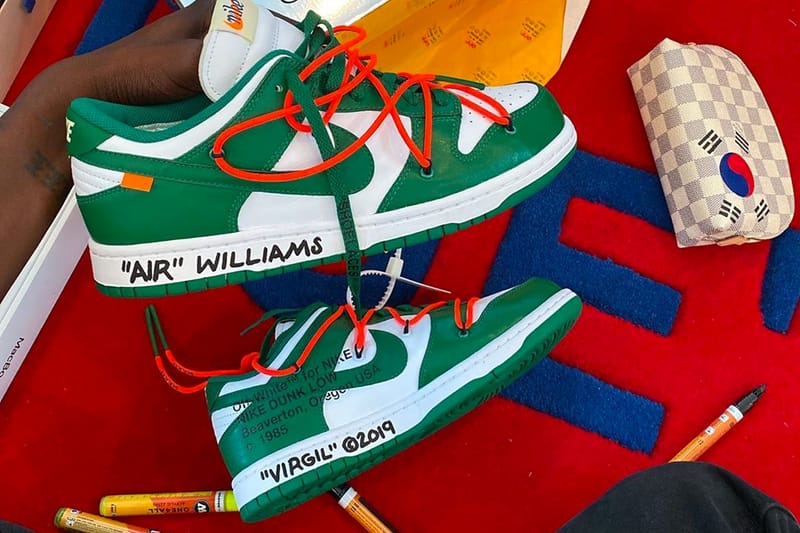 Virgil Abloh 釋出 Off-White™ x Nike Dunk Low「Pine Green」配色近照