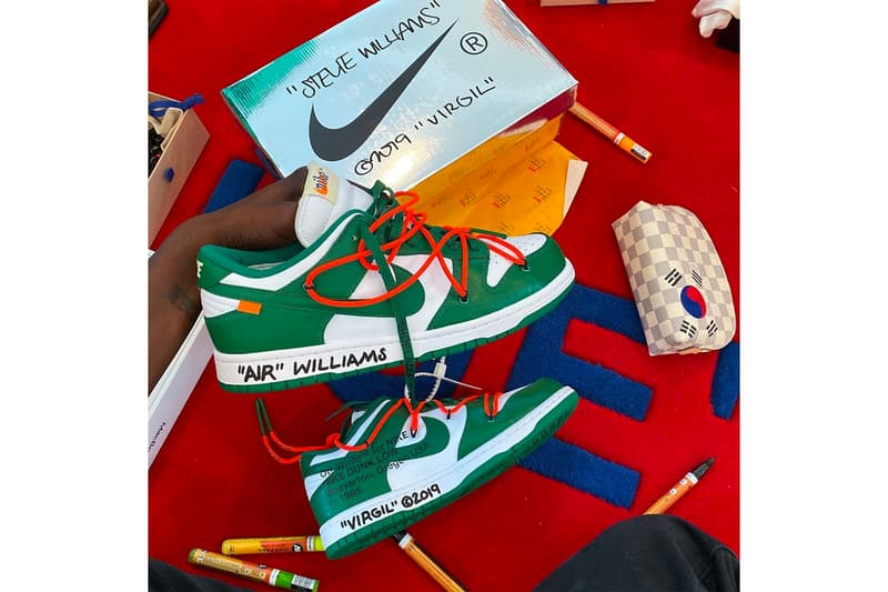 Virgil Abloh 釋出 Off-White™ x Nike Dunk Low「Pine Green」配色近照