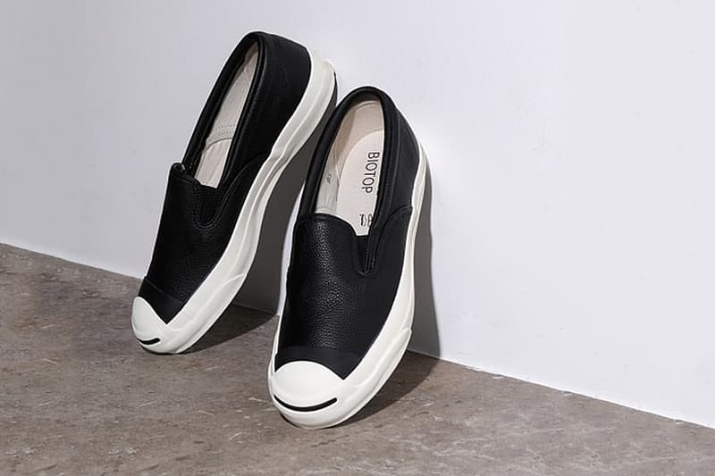 CONVERSE for BIOTOP 推出極簡全皮 Jack Purcell Slip-On