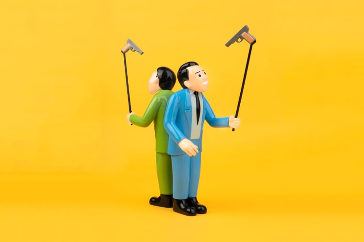 AllRightsReserved 追加 Joan Cornellà 10" Selfie Gun 搪膠公仔藍色版