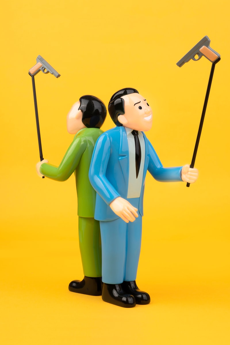 AllRightsReserved 追加 Joan Cornellà 10" Selfie Gun 搪膠公仔藍色版
