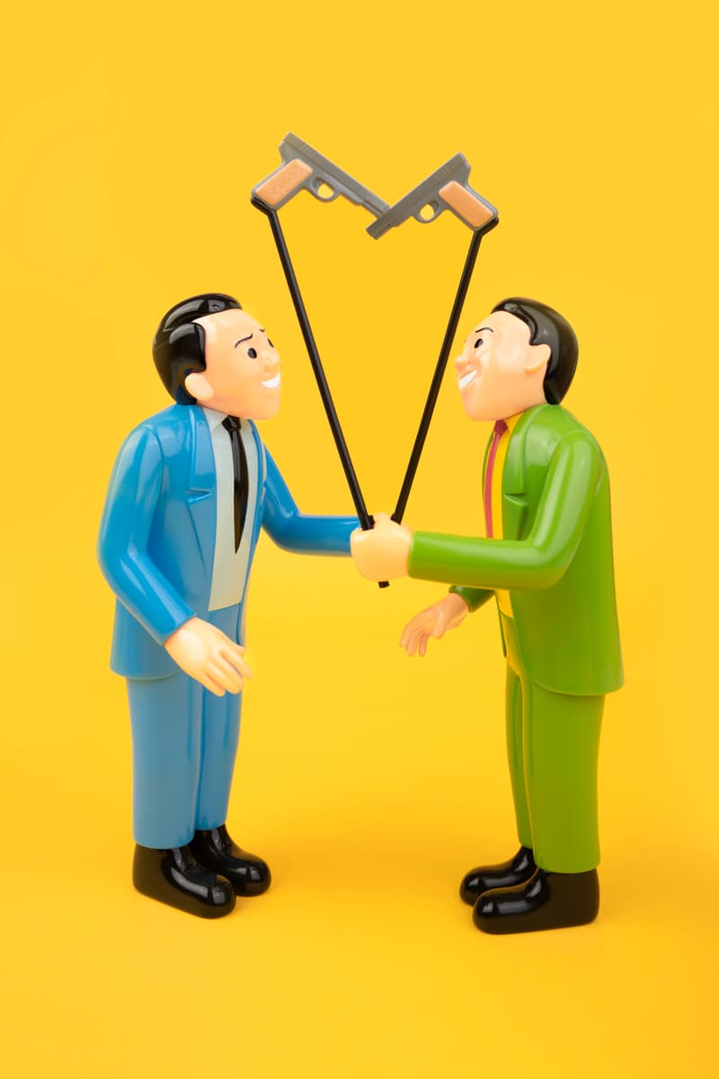 AllRightsReserved 追加 Joan Cornellà 10" Selfie Gun 搪膠公仔藍色版