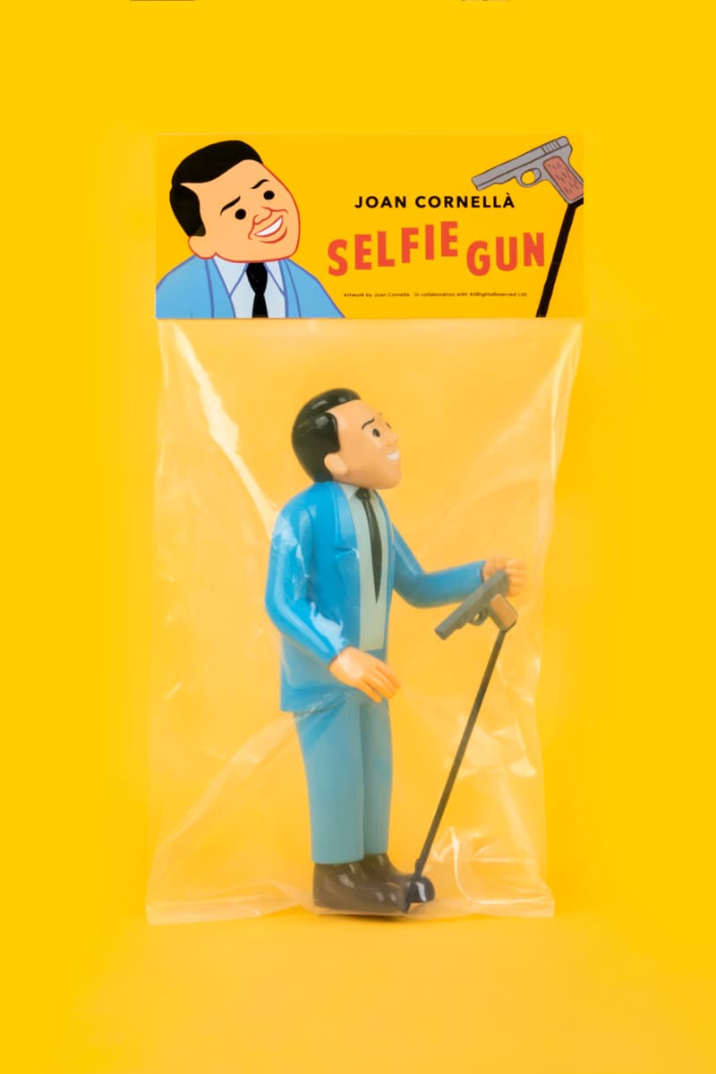 AllRightsReserved 追加 Joan Cornellà 10" Selfie Gun 搪膠公仔藍色版