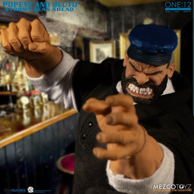 童年回憶 − 玩具品牌 MEZCO 推出「Popeye & Bluto」雙人組合套裝公仔