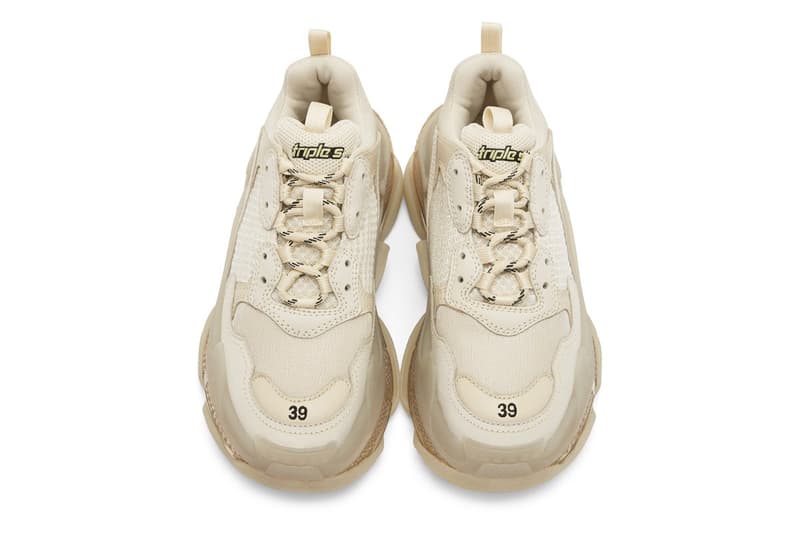 Balenciaga 人氣鞋型 Triple S 最新配色「Off-White」發佈