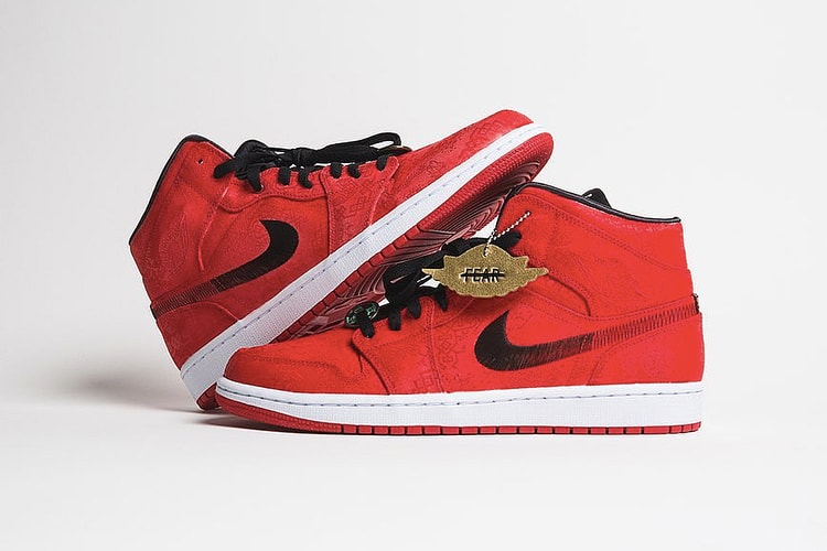 CLOT 揭示 Air Jordan 1 Mid 最新紅絲綢「Fearless」配色