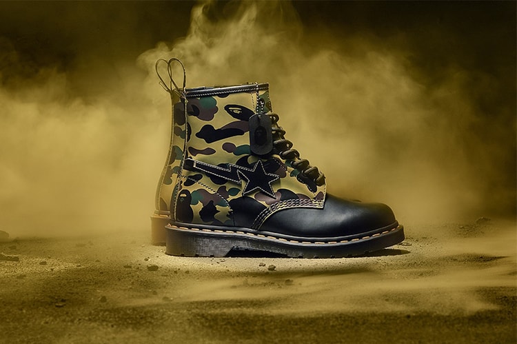 A BATHING APE® × Dr. Martens 全新聯乘 1460 靴款正式登場