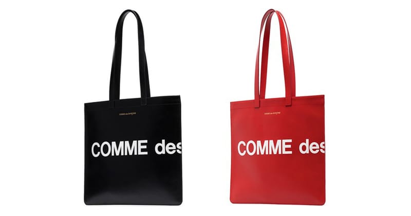 comme des garcons leather tote