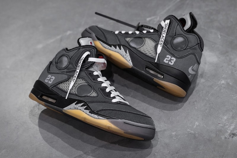 HYPEBEAST 率先近賞 Off-White™ x Air Jordan 5 全新聯乘鞋款