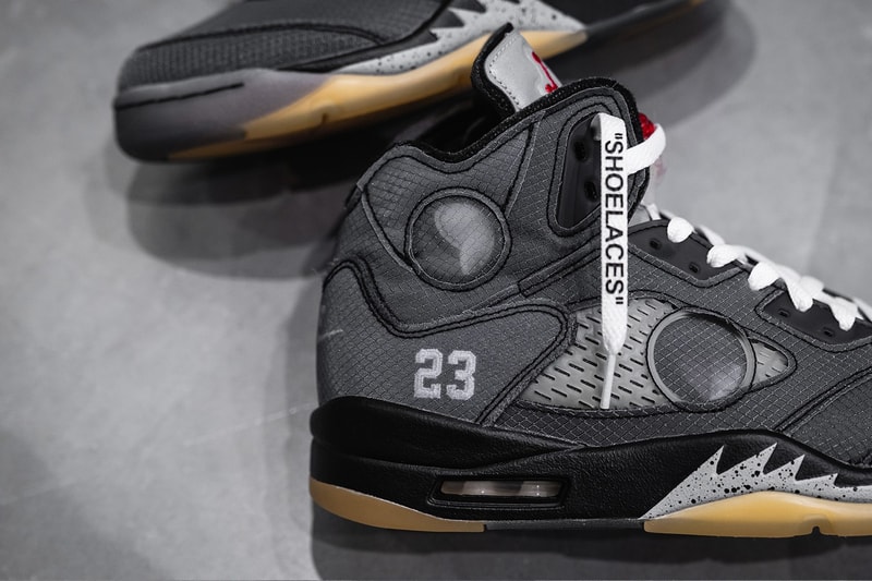 HYPEBEAST 率先近賞 Off-White™ x Air Jordan 5 全新聯乘鞋款
