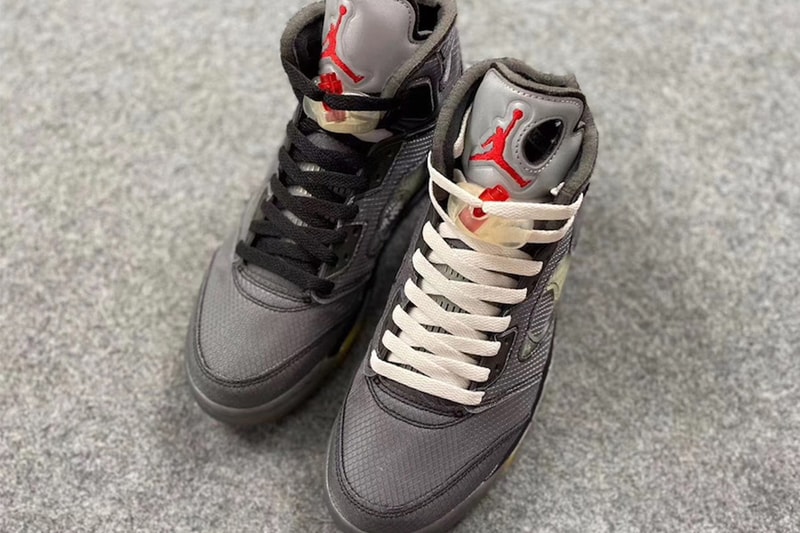 近賞 Off-White™ x Air Jordan 5 聯乘鞋款最新圖輯