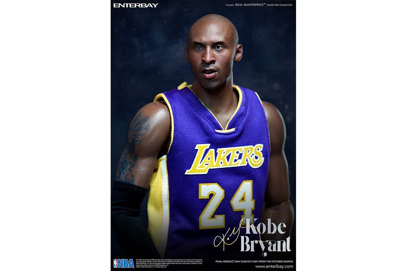 紀念黑曼巴！ENTERBAY 推出「Real Masterpiece」系列 Kobe Bryant 1:6 雙人偶套裝
