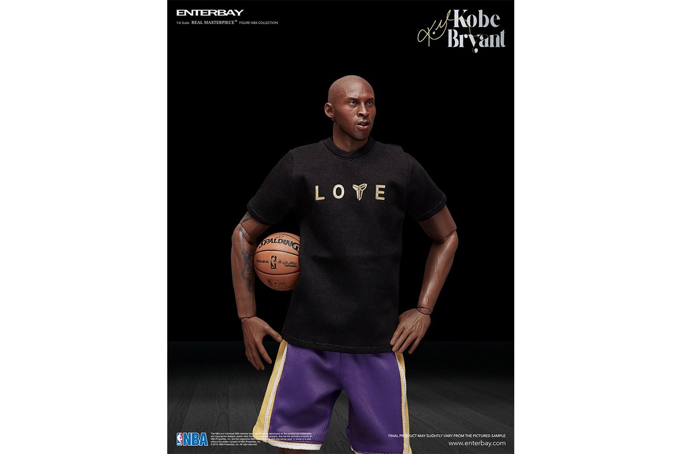 紀念黑曼巴！ENTERBAY 推出「Real Masterpiece」系列 Kobe Bryant 1:6 雙人偶套裝