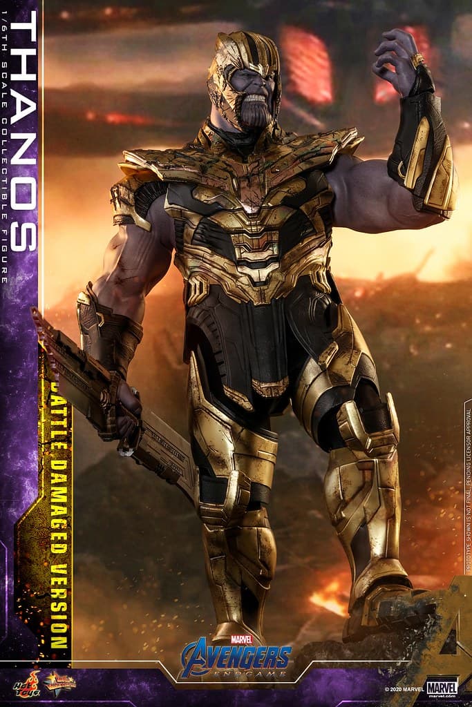 窮兇極惡!Hot Toys 推出全新 1:6 比例《Avengers:Endgame》Thanos 戰損版珍藏人偶
