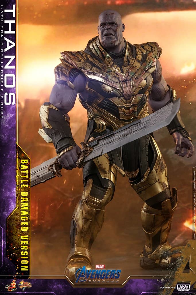 窮兇極惡!Hot Toys 推出全新 1:6 比例《Avengers:Endgame》Thanos 戰損版珍藏人偶