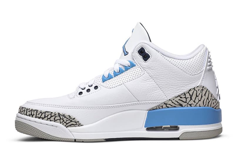 Air Jordan 3 人氣北卡色「UNC」高清圖輯曝光