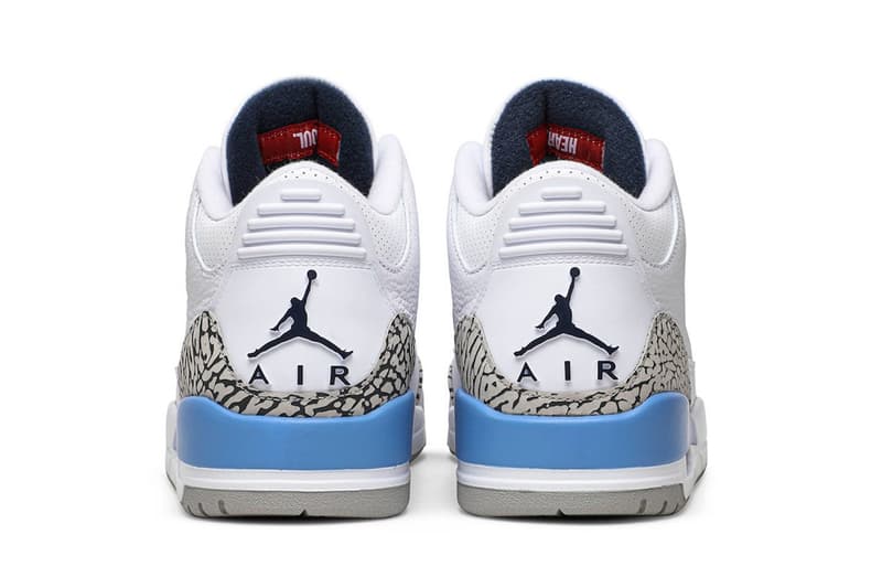 Air Jordan 3 人氣北卡色「UNC」高清圖輯曝光