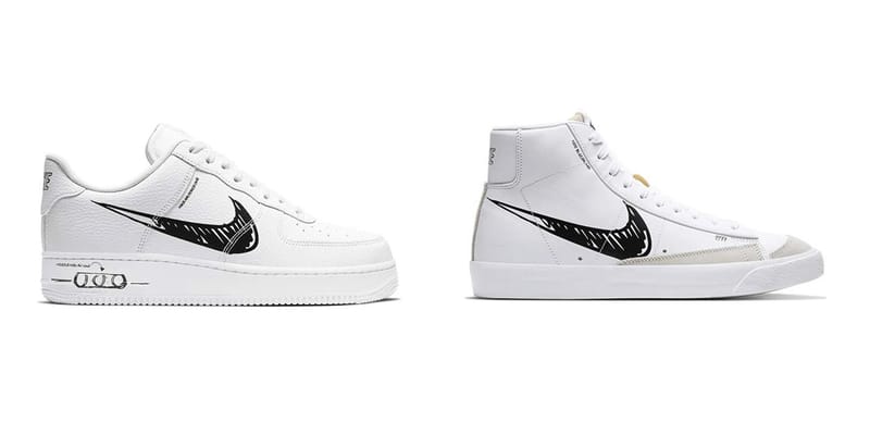 sketch nike air force 1