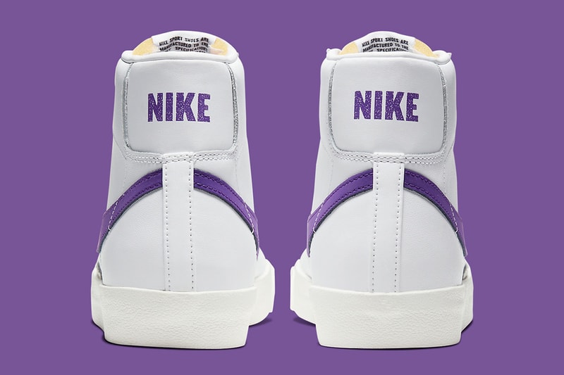 Nike Blazer Mid ’77 Vintage 最新配色「White/Voltage Purple」發佈