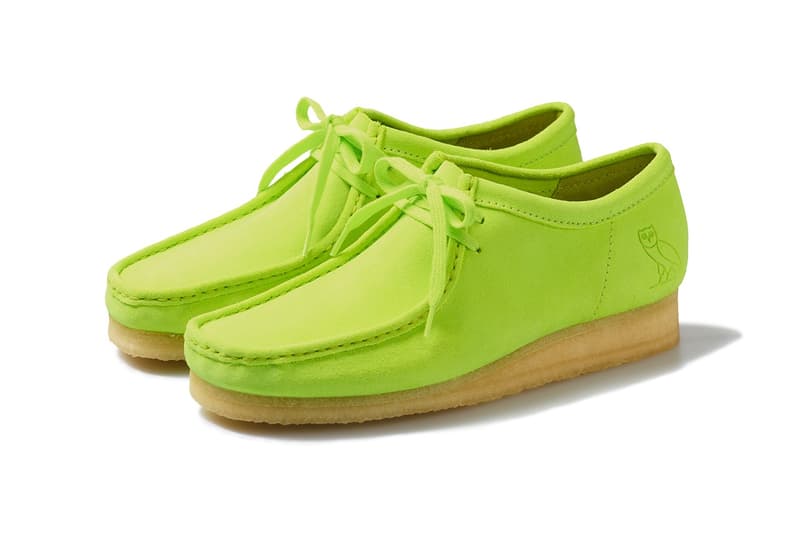 OVO x Clarks 聯手打造別注亮色麂皮 Wallabee 鞋款