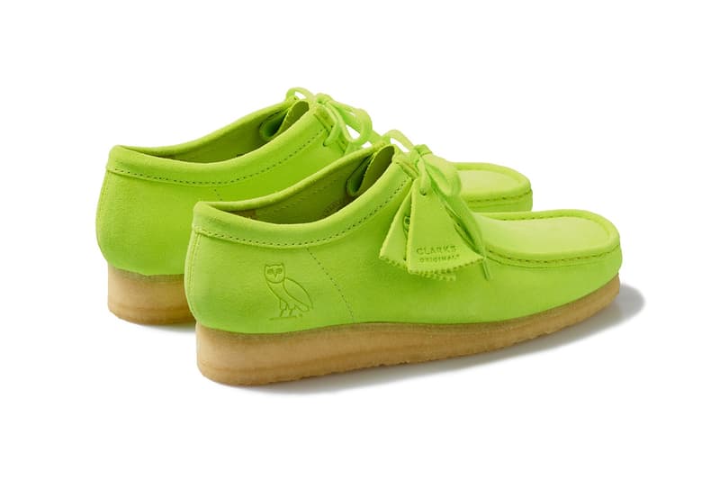 OVO x Clarks 聯手打造別注亮色麂皮 Wallabee 鞋款