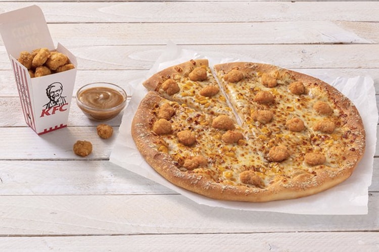 驚奇不斷!Pizza Hut 與 KFC 攜手推出全新「勁爆雞米花口味 Pizza」